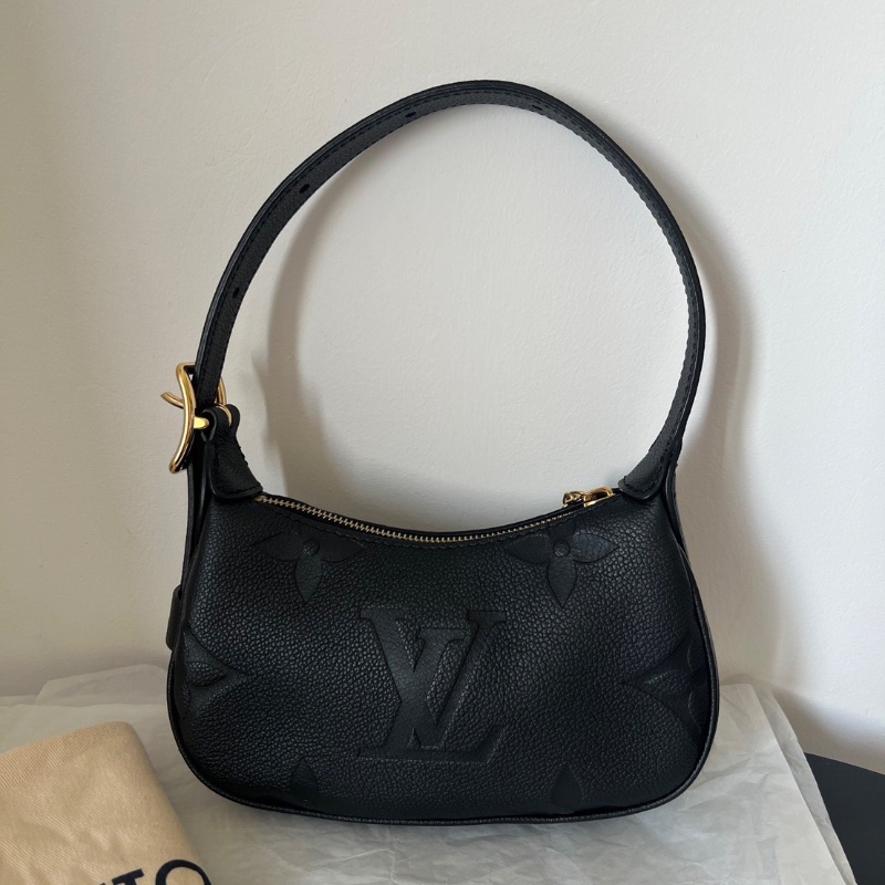 LV mini moon腋下包芯片款20.5*11cm 99新配件塵袋塵袋-7