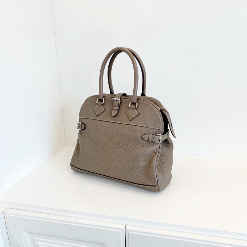 Hermes Atlas 35 大象灰銀扣手提包 TC皮36*30*12  98新配件塵袋-6
