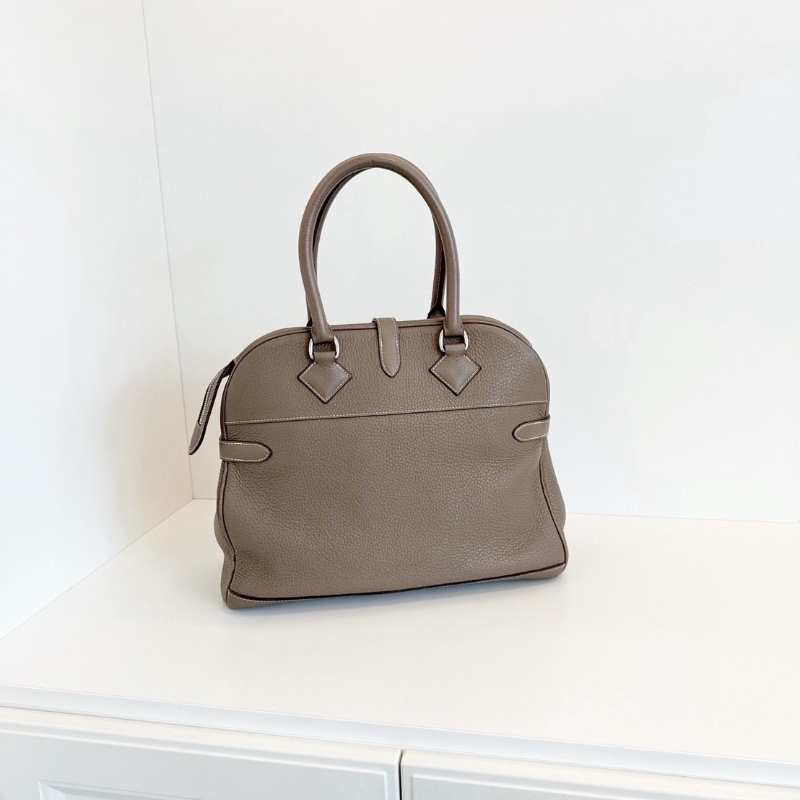 Hermes Atlas 35 大象灰銀扣手提包 TC皮36*30*12  98新配件塵袋-7