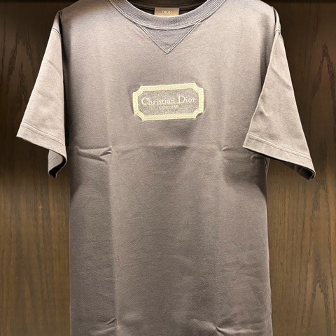 Dior 迪奧 95新短袖刺繡T恤 灰色 S