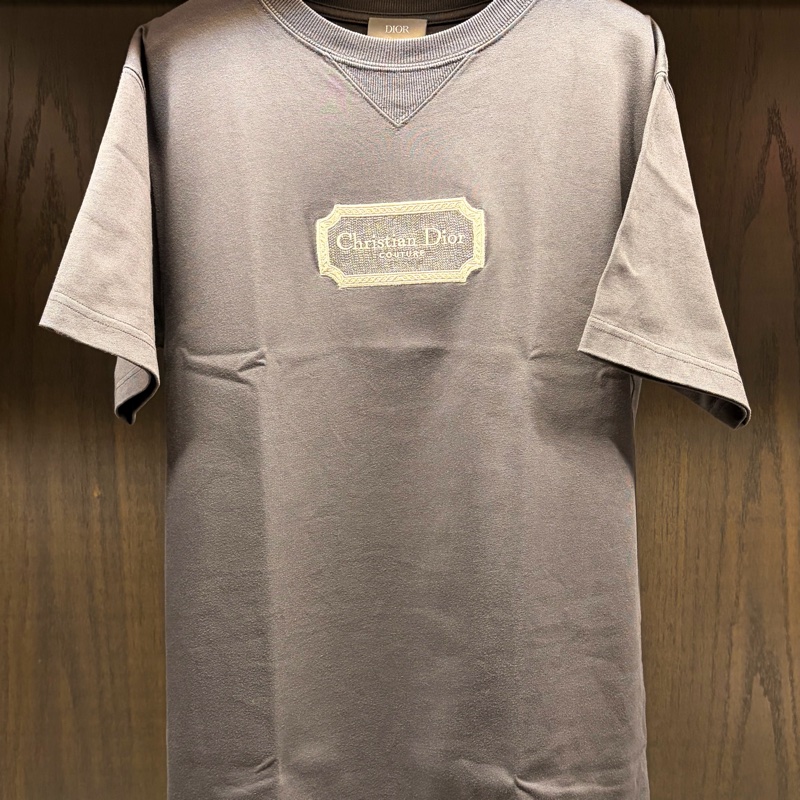 Dior 迪奧 95新短袖刺繡T恤 灰色 S-0