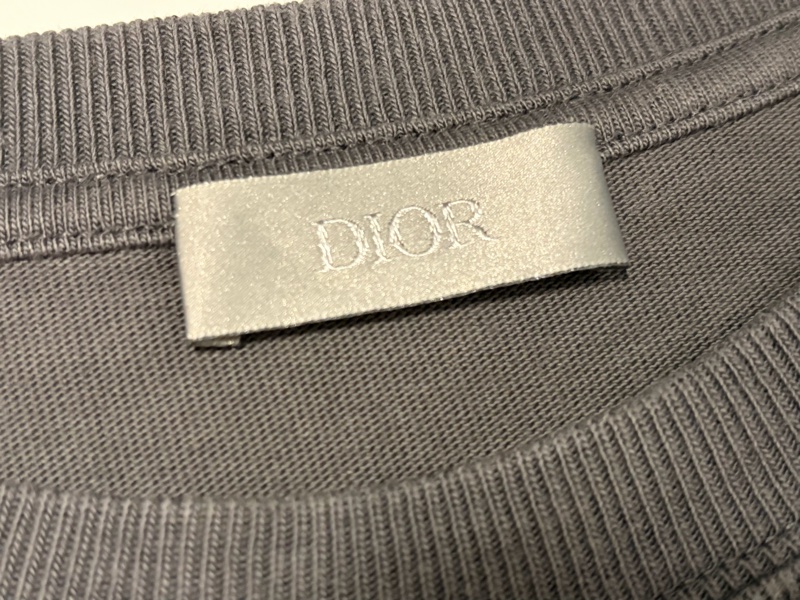 Dior 迪奧 95新短袖刺繡T恤 灰色 S-3