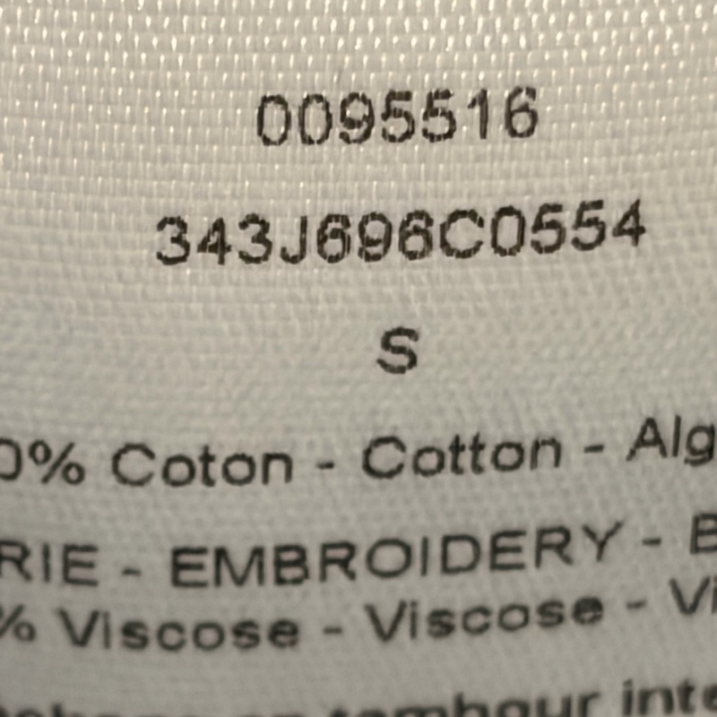 Dior 迪奧 95新短袖刺繡T恤 灰色 S-9