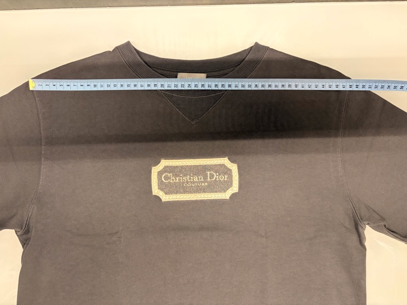 Dior 迪奧 95新短袖刺繡T恤 灰色 S-10