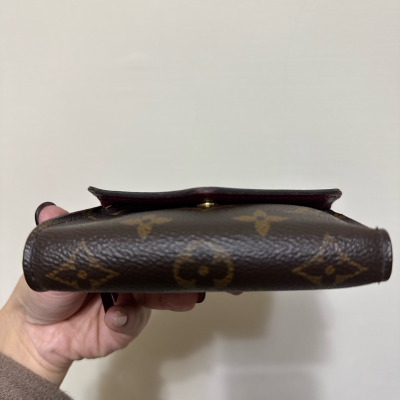 LV短夾（桃紅內裡）-9