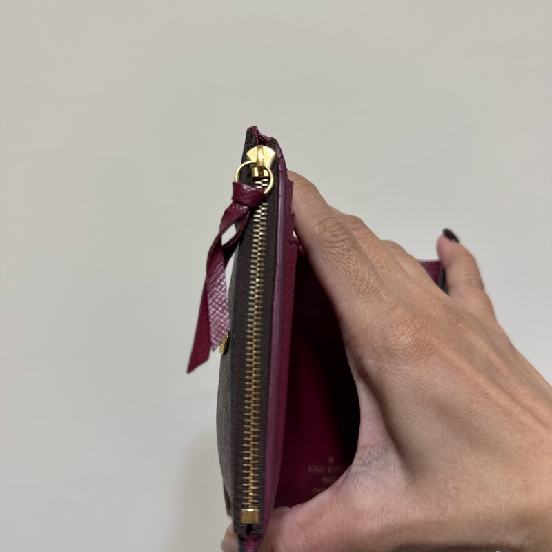 LV短夾（桃紅內裡）-12