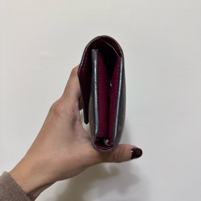 LV短夾（桃紅內裡）-16