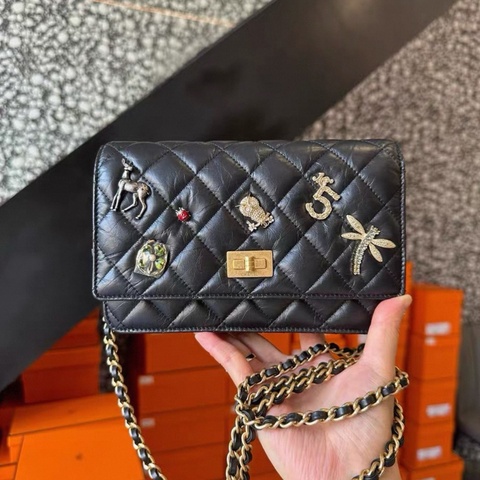 Chanel絕版徽章woc