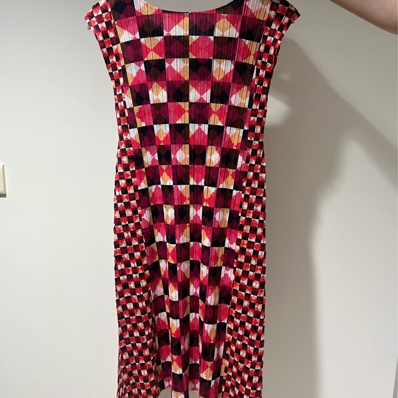 三宅一生 Pleats Please 經典菱格幾何壓褶洋裝 (PP33-JH757)-1