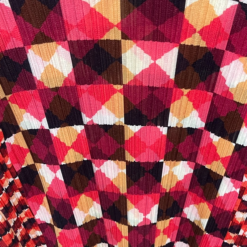 三宅一生 Pleats Please 經典菱格幾何壓褶洋裝 (PP33-JH757)-4