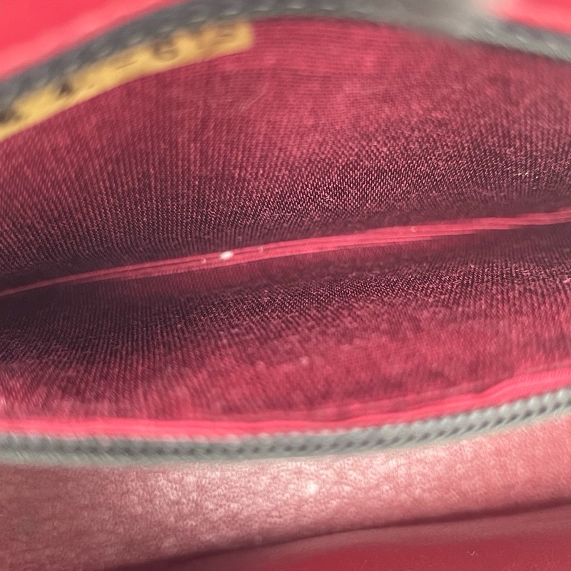 「JL精品代購」 香奈兒中古黑金羊皮大翻蓋書包扣鏈條包-27