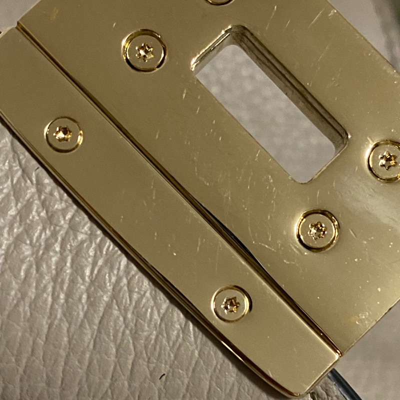 近全新 Bally 大象灰 灰色 鎖頭包 旋鈕 簡約低調 容量大 小方包 大方包 肩背帶 手提 斜背 皮質超好-21