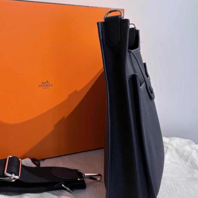 Hermes愛馬仕 Evelyne 29 黑銀扣 D刻 TC皮-3