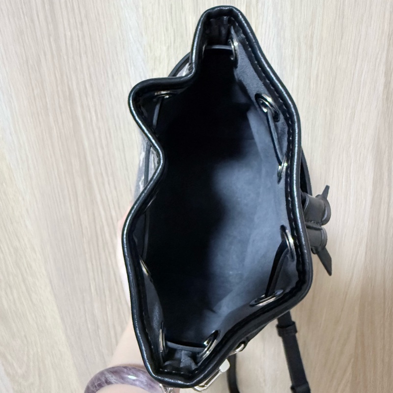 Louis Vuitton Louis Vuitton 經典NANO NOE單寧牛仔帆布束口肩背水桶包(迷你/灰)-2