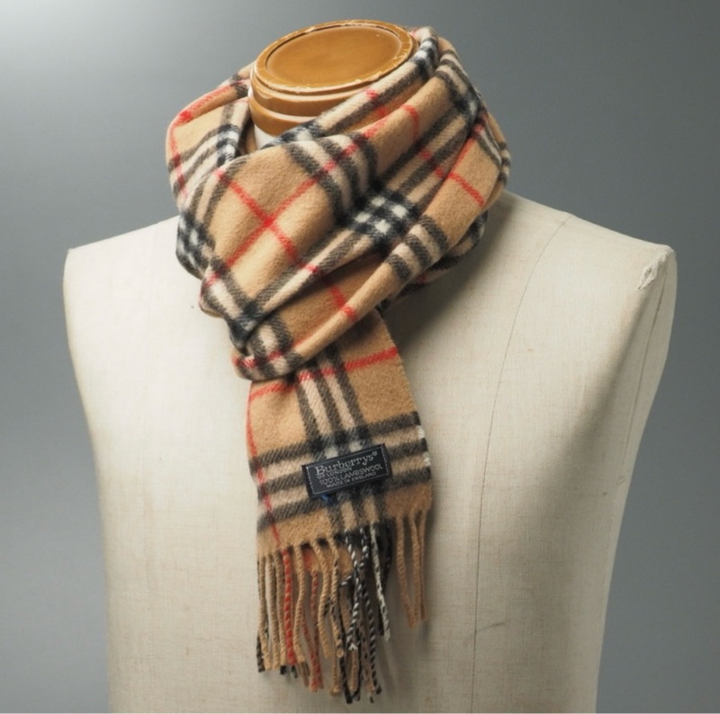 BURBERRY經典格紋羔羊毛圍巾✨-0