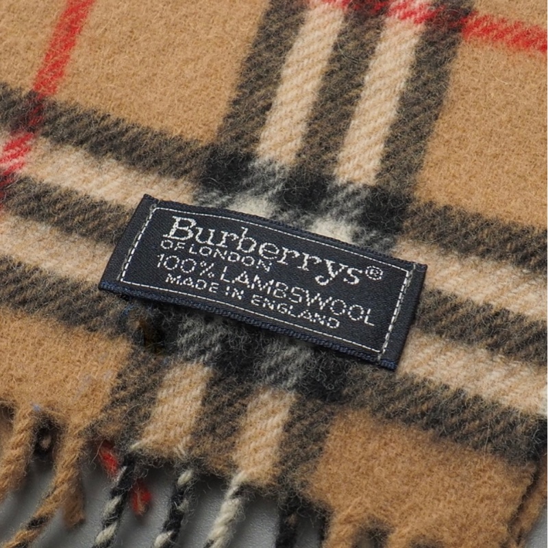 BURBERRY經典格紋羔羊毛圍巾✨-4