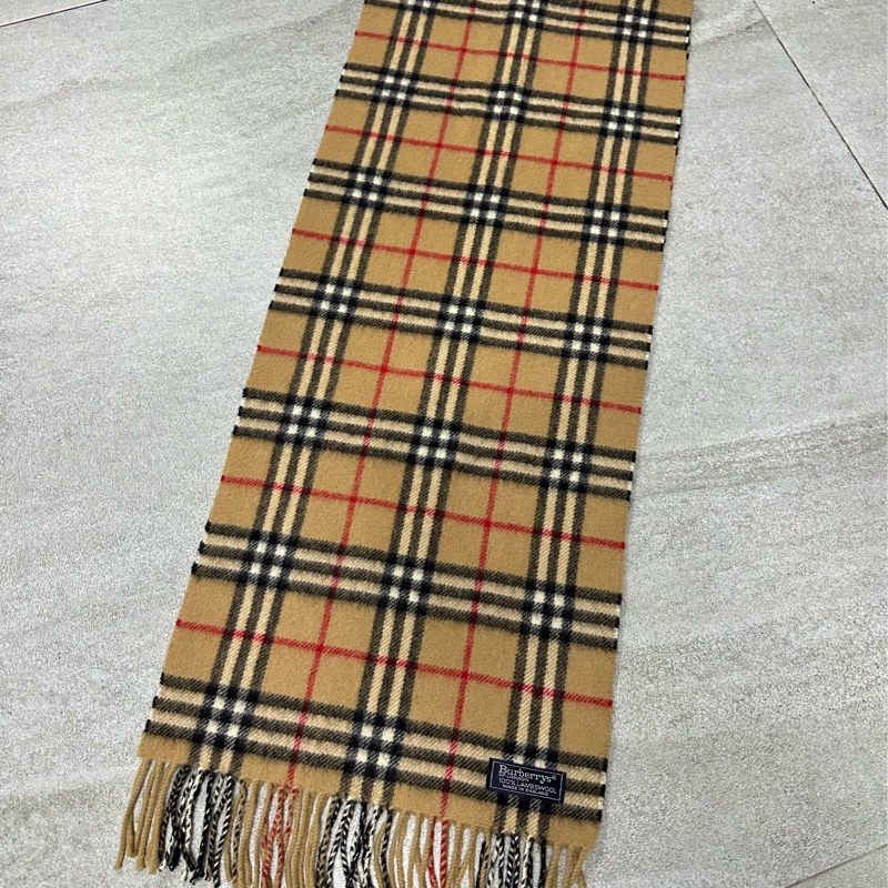 BURBERRY經典格紋羔羊毛圍巾✨-6