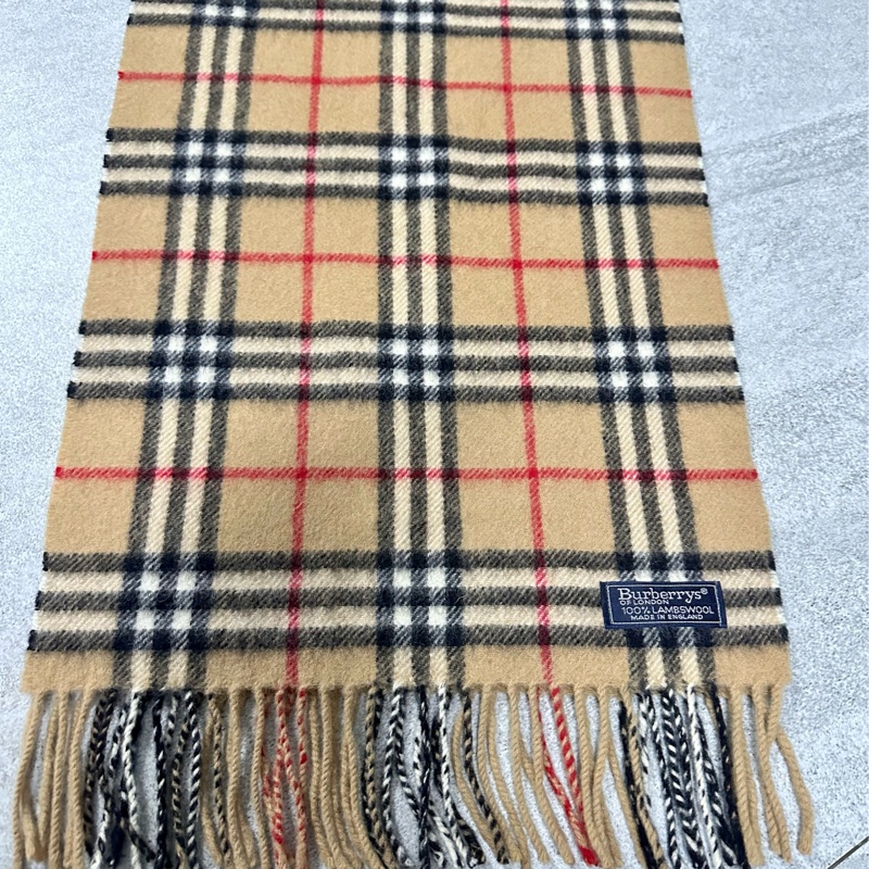 BURBERRY經典格紋羔羊毛圍巾✨-8