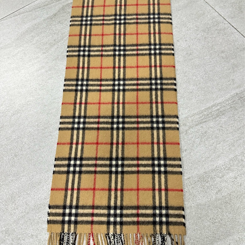 BURBERRY經典格紋羔羊毛圍巾✨-9