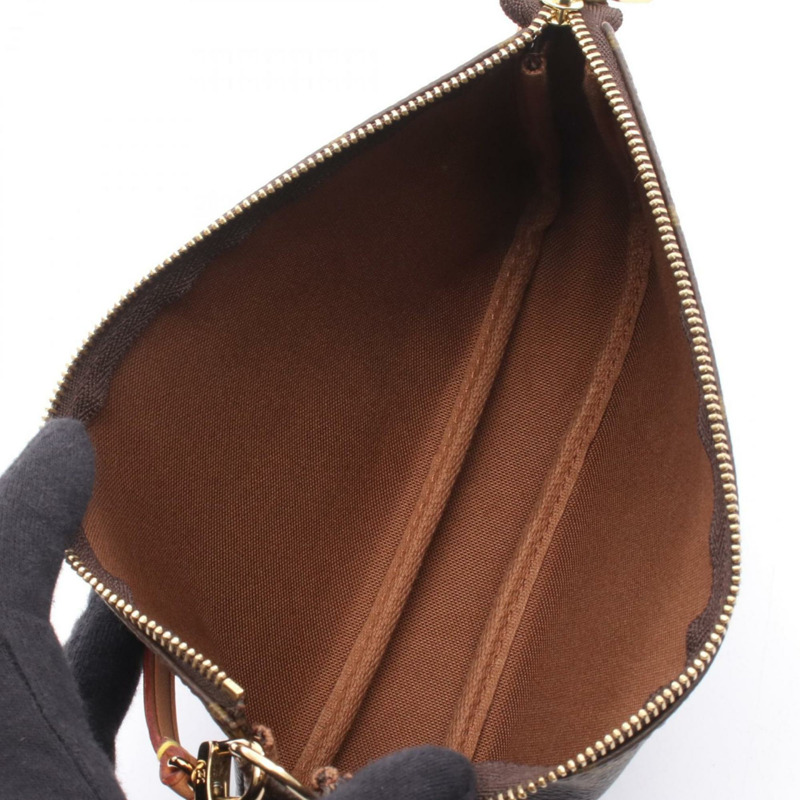 路易威登 Pochette Accessoires 手提包,塗層帆布和皮革,Monogram 圖案,女士,棕色,M51980-2