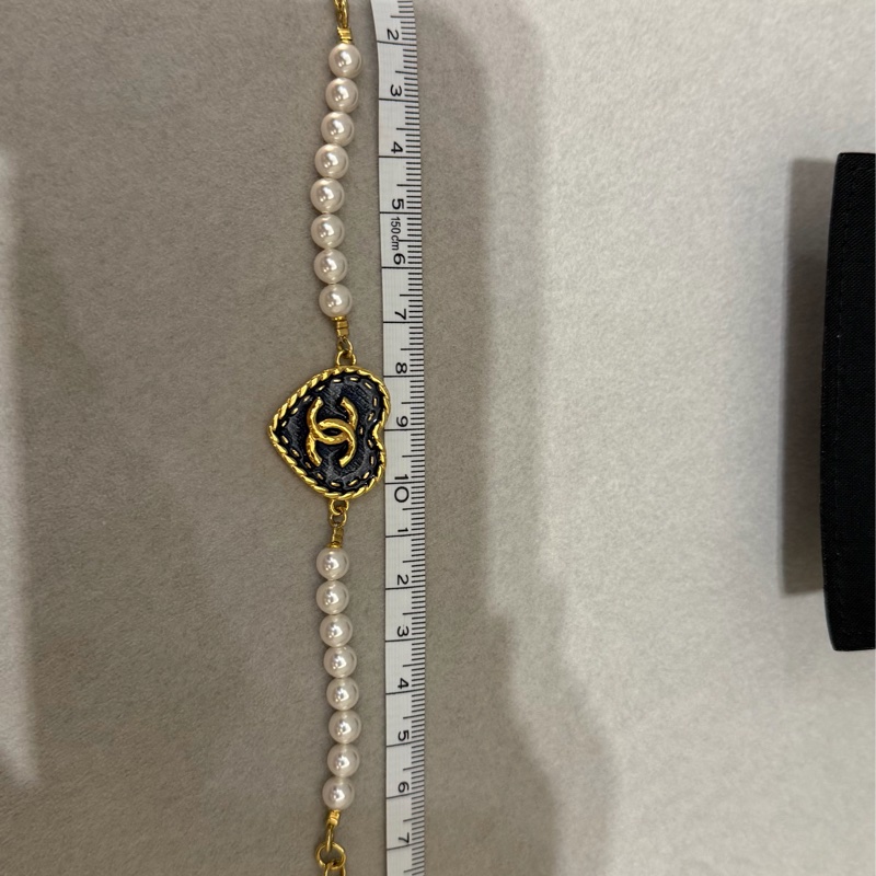 香奈兒 chanel 24P 絕版 牛仔愛心手鍊-4