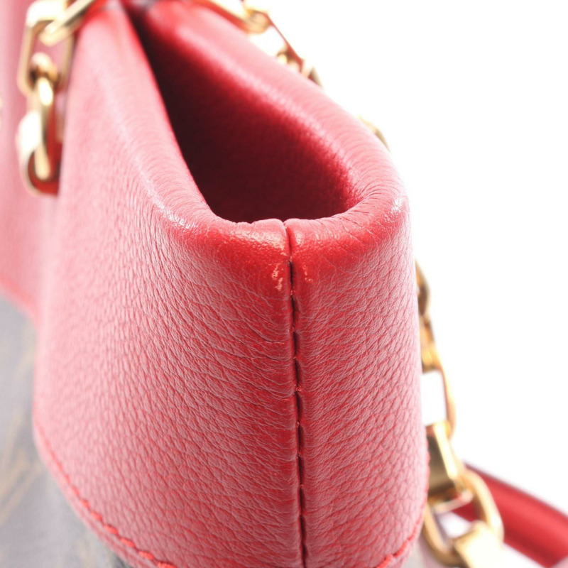 路易威登 Pallas 購物手提包，塗層帆布和皮革，Monogram 圖案，女士，棕紅色，M51197-6