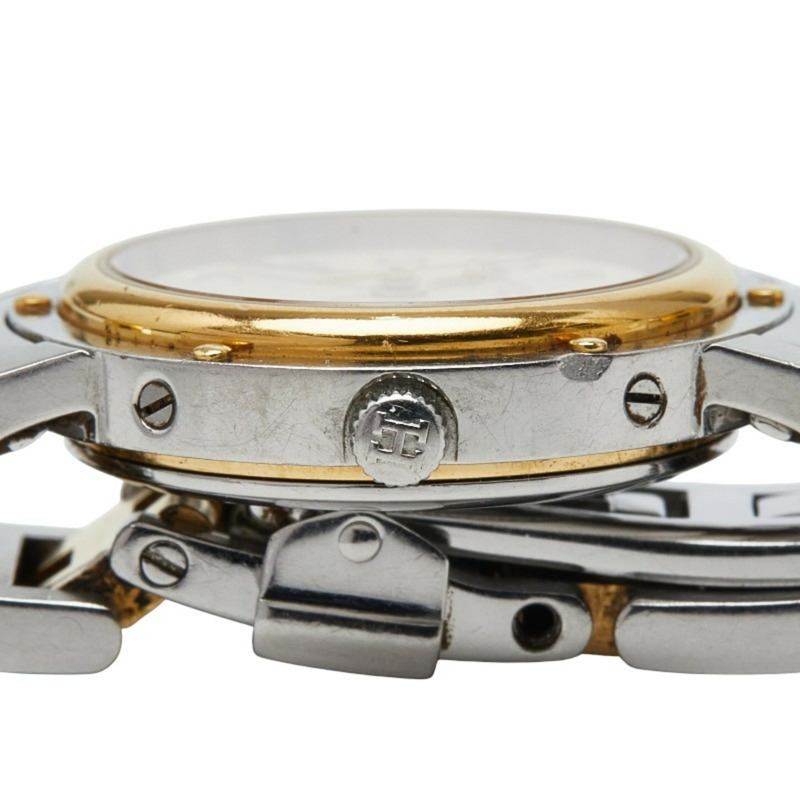 愛馬仕 Clipper CL3.240 石英錶 米色錶盤 不鏽鋼鍍層 女士腕錶-4