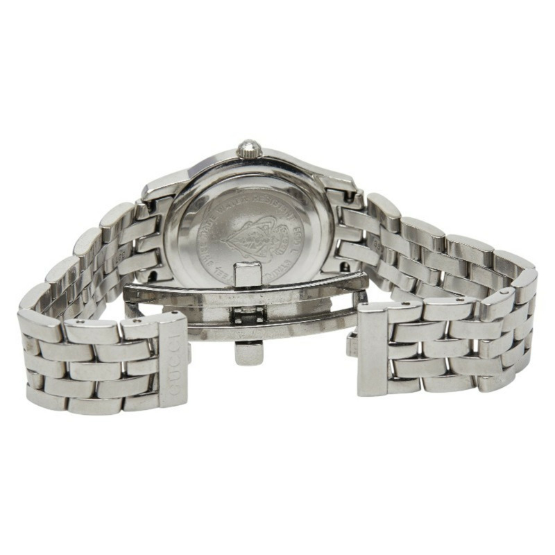 Gucci 5500L 石英腕錶,銀色錶盤,不鏽鋼錶殼,女款-2