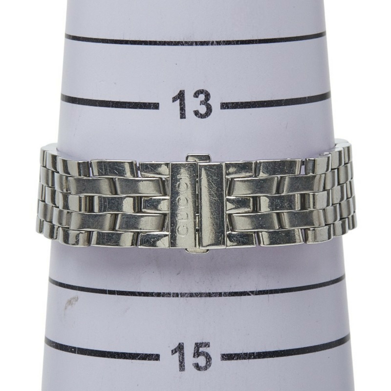 Gucci 5500L 石英腕錶,銀色錶盤,不鏽鋼錶殼,女款-6