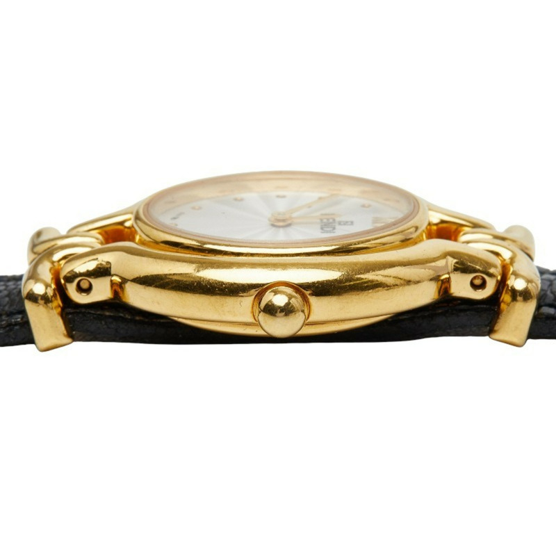 FENDI Chameleon腕錶，640L石英機芯，白色錶盤，不鏽鋼錶殼，皮革錶帶，5種顏色可選，可更換錶帶，女士款-2