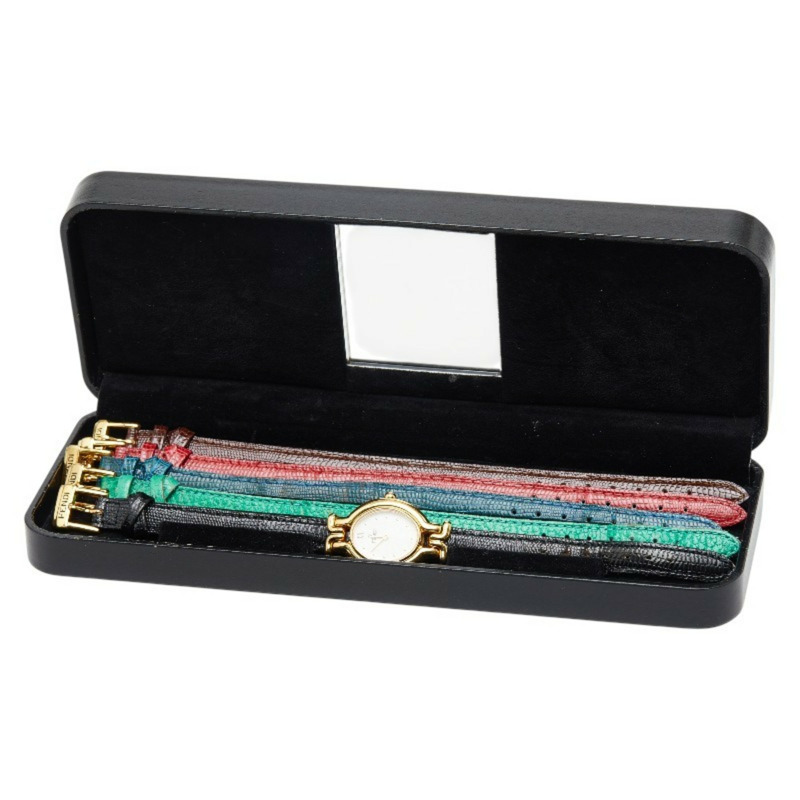 FENDI Chameleon腕錶，640L石英機芯，白色錶盤，不鏽鋼錶殼，皮革錶帶，5種顏色可選，可更換錶帶，女士款-10