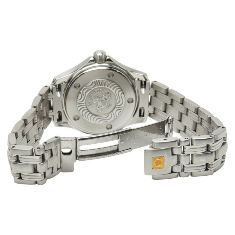 歐米茄海馬120石英腕錶，銀色錶盤，不鏽鋼錶殼，女款-2