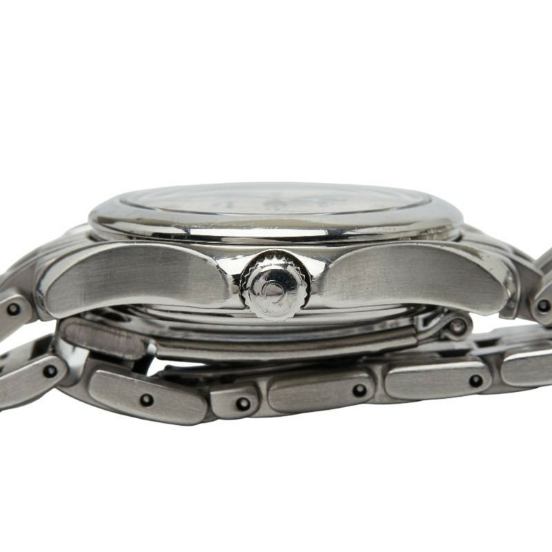 歐米茄海馬120石英腕錶，銀色錶盤，不鏽鋼錶殼，女款-4