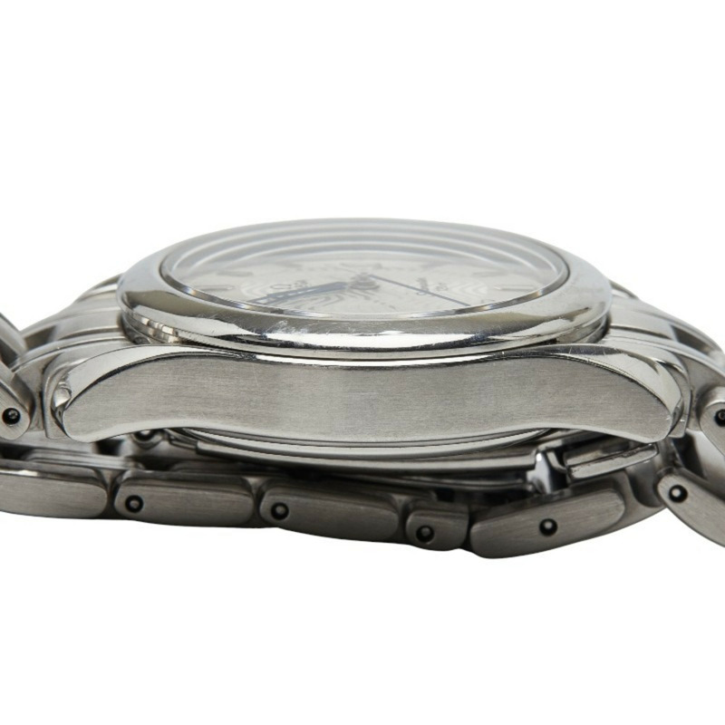 歐米茄海馬120石英腕錶，銀色錶盤，不鏽鋼錶殼，女款-5