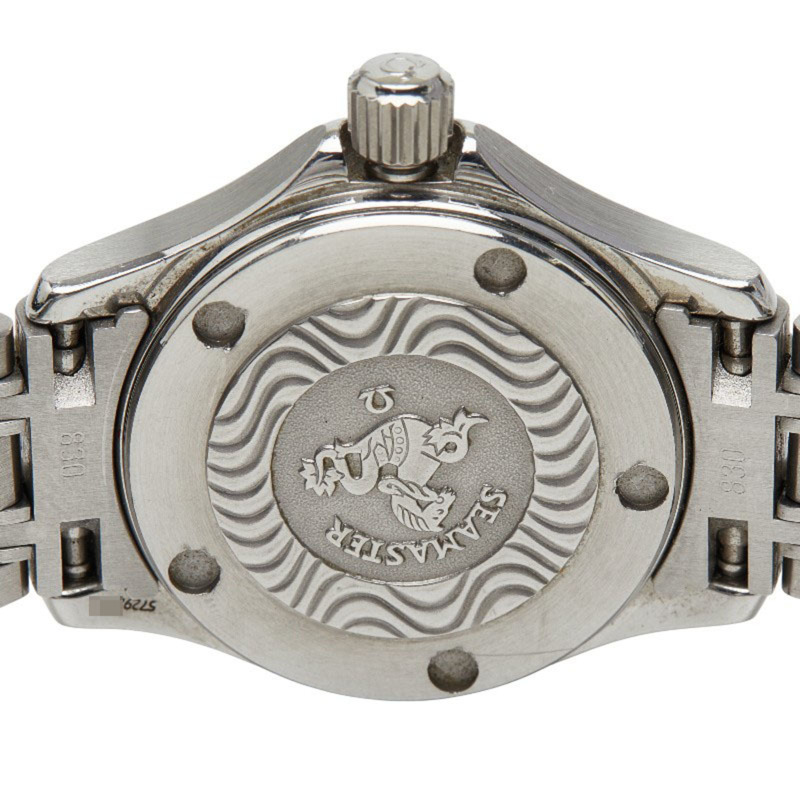 歐米茄海馬120石英腕錶，銀色錶盤，不鏽鋼錶殼，女款-3