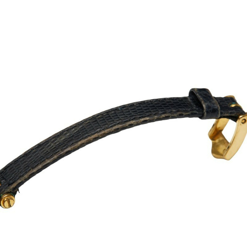 Gucci Sherry 系列石英腕錶，金色錶盤，不鏽鋼錶殼搭配皮革錶帶，女款-5