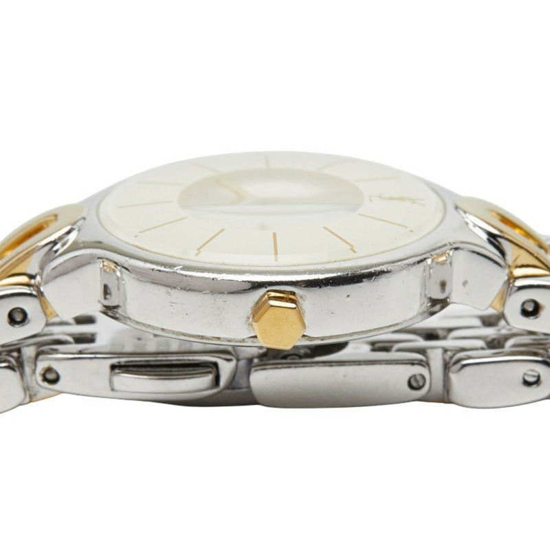 伊夫聖羅蘭女士腕錶 5421-H08070Y 日本石英機芯 白色錶盤 金屬錶殼-2