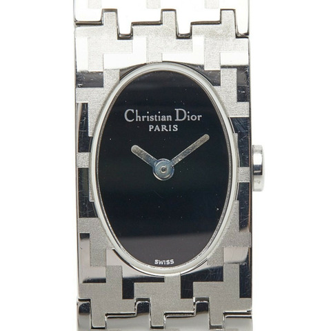 Dior Miss腕錶 D70-100 瑞士石英黑色錶盤不鏽鋼女錶