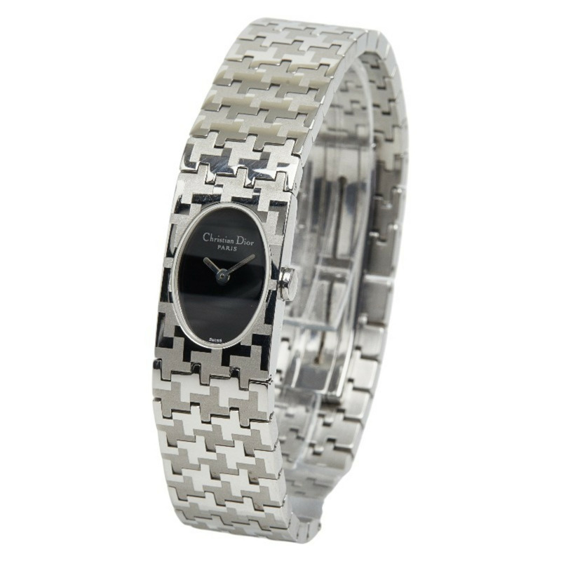 Dior Miss腕錶 D70-100 瑞士石英黑色錶盤不鏽鋼女錶-1