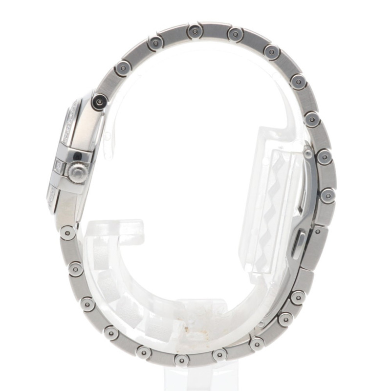 歐米茄星座系列腕錶，不鏽鋼，12315246055006，石英機芯，女士，二手，鑽石錶圈，12顆鑽石，珍珠母貝錶盤。-3