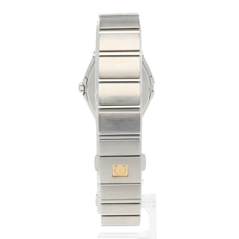 歐米茄星座系列腕錶，不鏽鋼，12315246055006，石英機芯，女士，二手，鑽石錶圈，12顆鑽石，珍珠母貝錶盤。-5