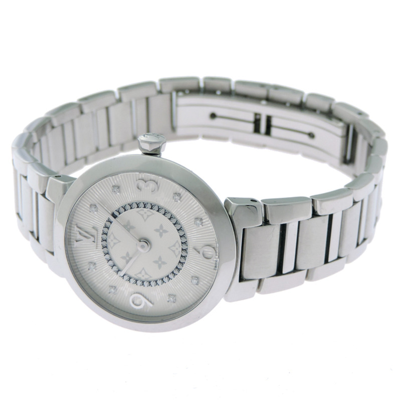 路易威登 Tambour Slim 8P 鑲鑽女錶 Q12MG-1