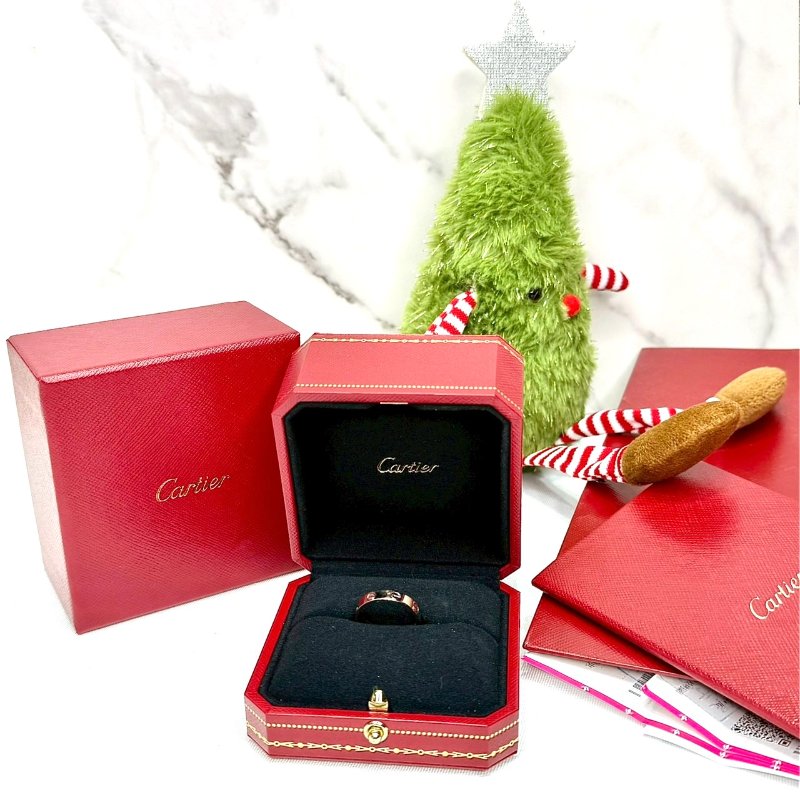 CARTIER LOVE系列白金戒指-0