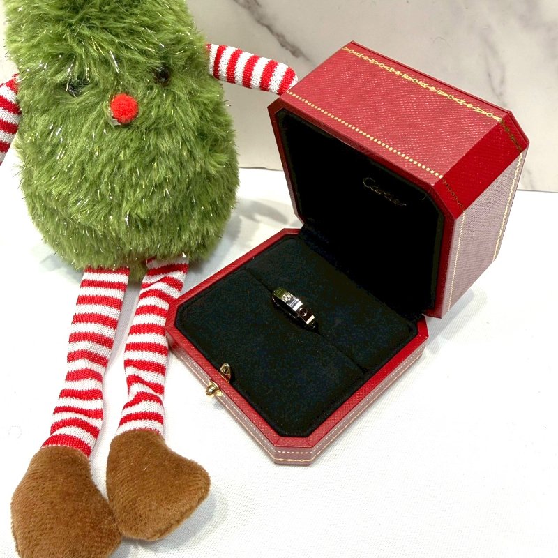 CARTIER LOVE系列白金戒指-1