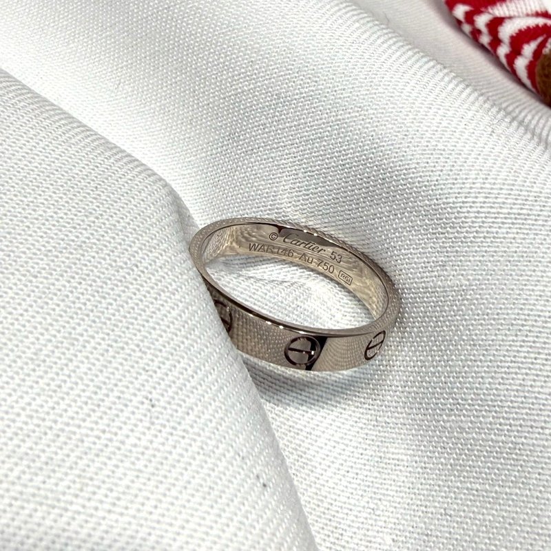 CARTIER LOVE系列白金戒指-2