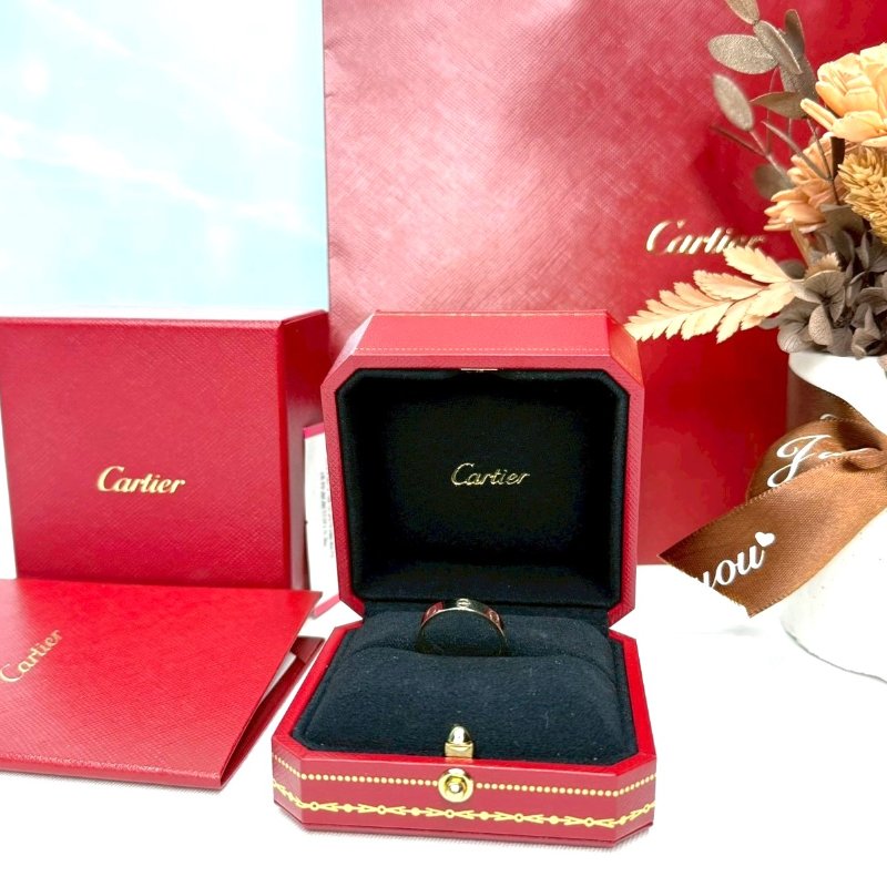 CARTIER LOVE系列白金戒指-1
