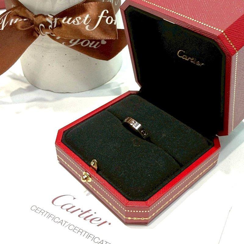 CARTIER LOVE系列白金戒指-2