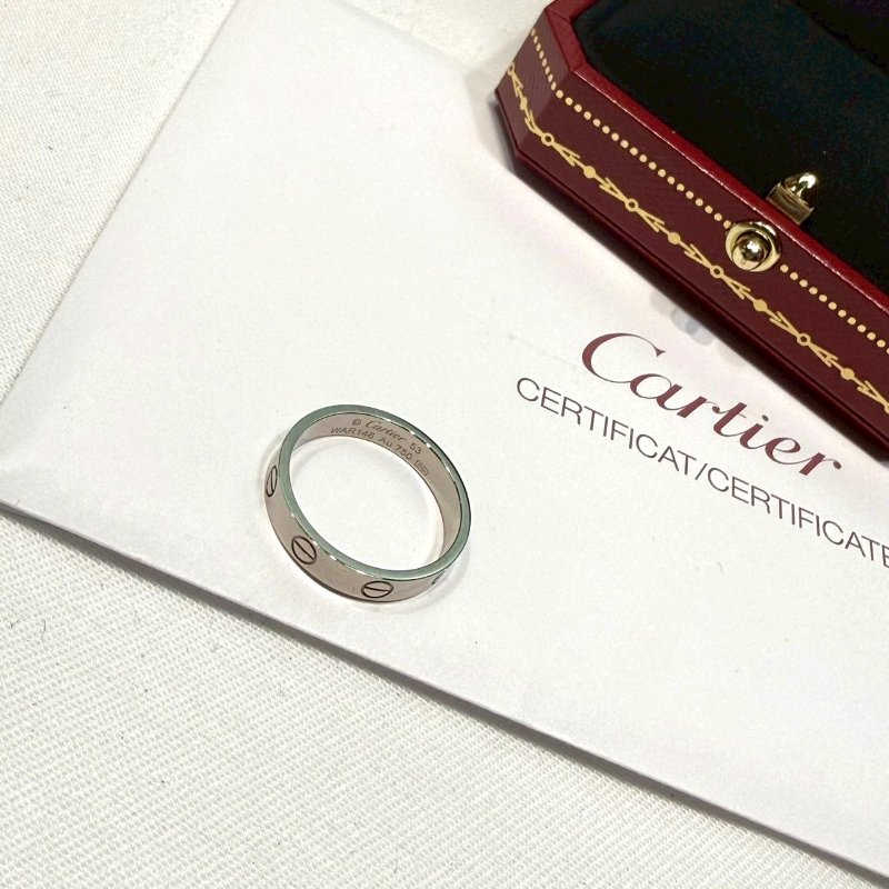 CARTIER LOVE系列白金戒指-4