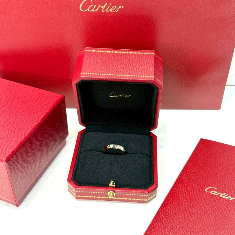 CARTIER LOVE系列白金戒指-1