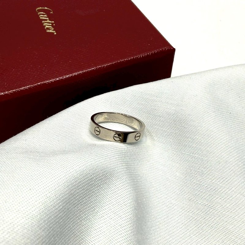 CARTIER LOVE系列白金戒指-2